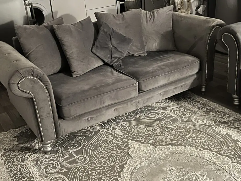 3 seater Charcoal Chesterfield Sofas
