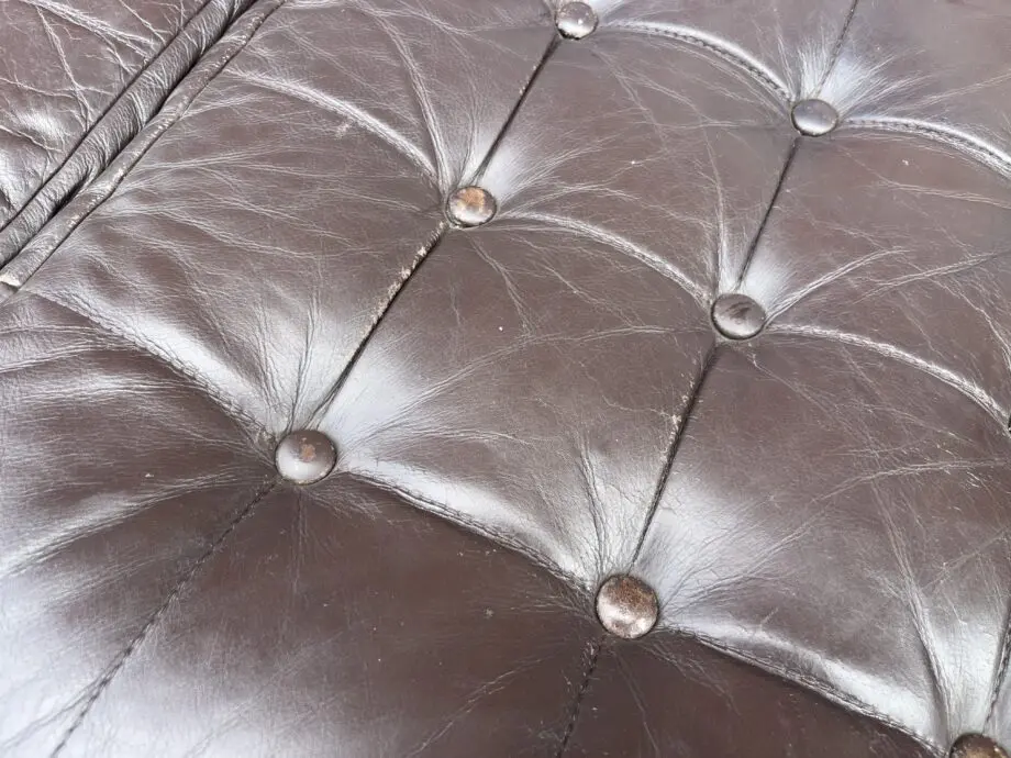 Brown Leather Bespoke 3 Seater Leather Sofa circa 2006 by Loft Leeds