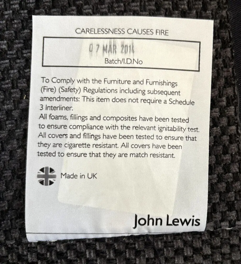 John Lewis 2 Seater Sofa in Charcoal Grey