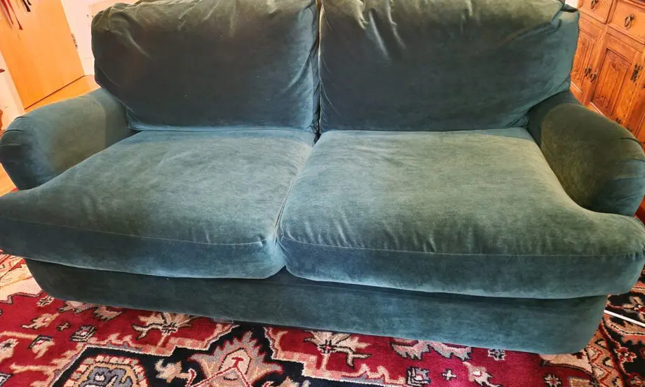 Loaf: green 2 seater 'Jonesey' sofa
