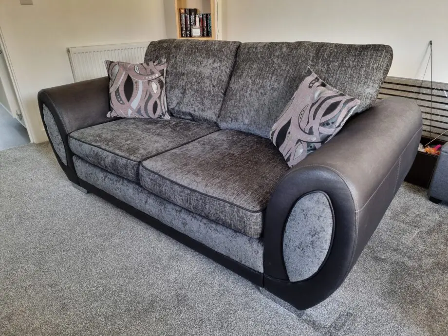 DFS Charcoal 2 Seater Sofa