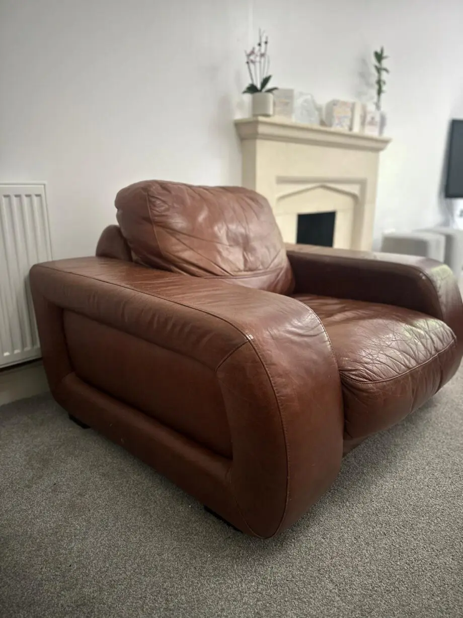 Brown 3 Piece Sofa Set