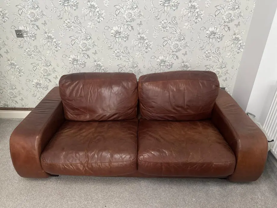 Brown 3 Piece Sofa Set