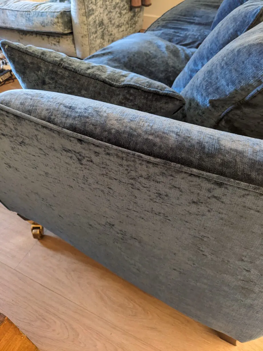 Blue Velvet Settee