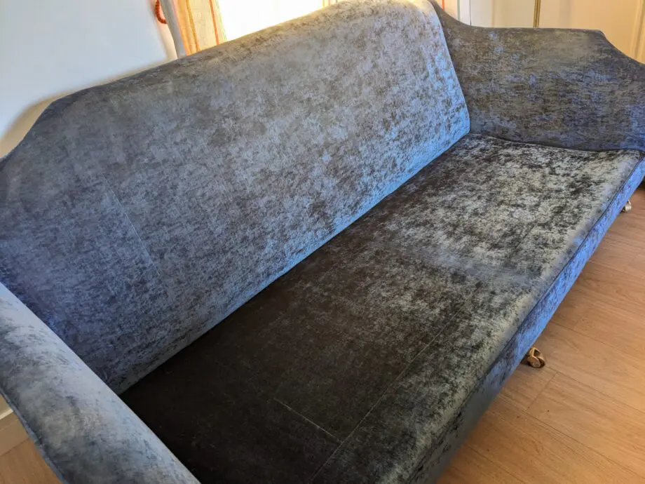 Blue Velvet Settee