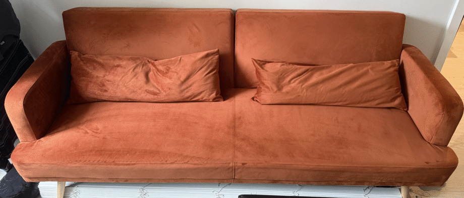 Habitat Andy Velvet Clic Clac Sofa Bed - Rust