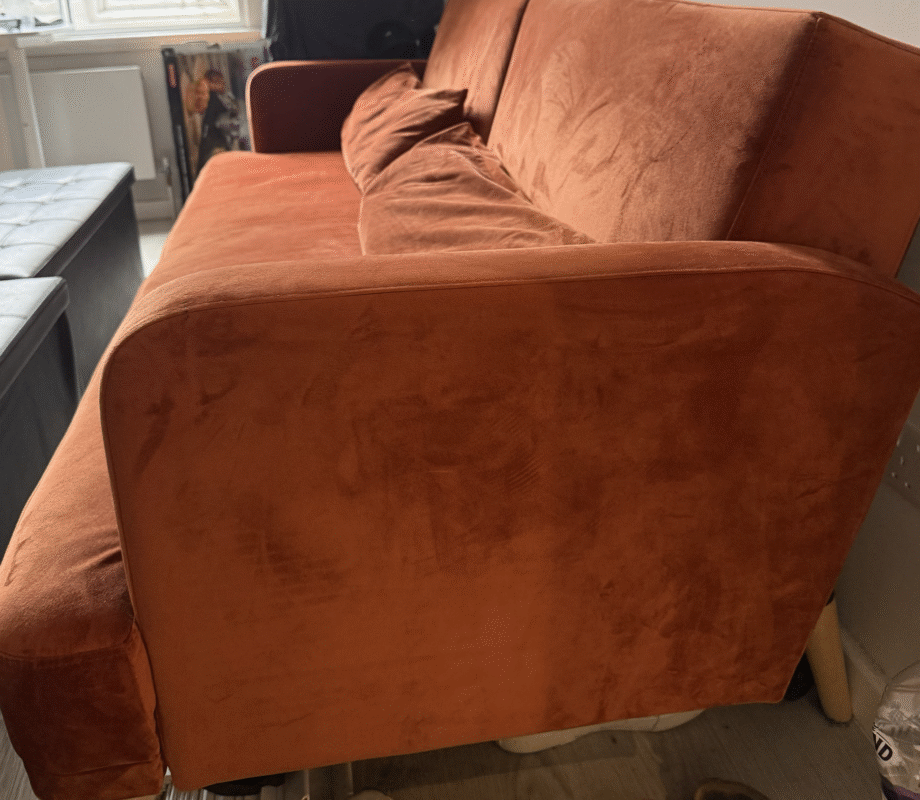 Habitat Andy Velvet Clic Clac Sofa Bed - Rust