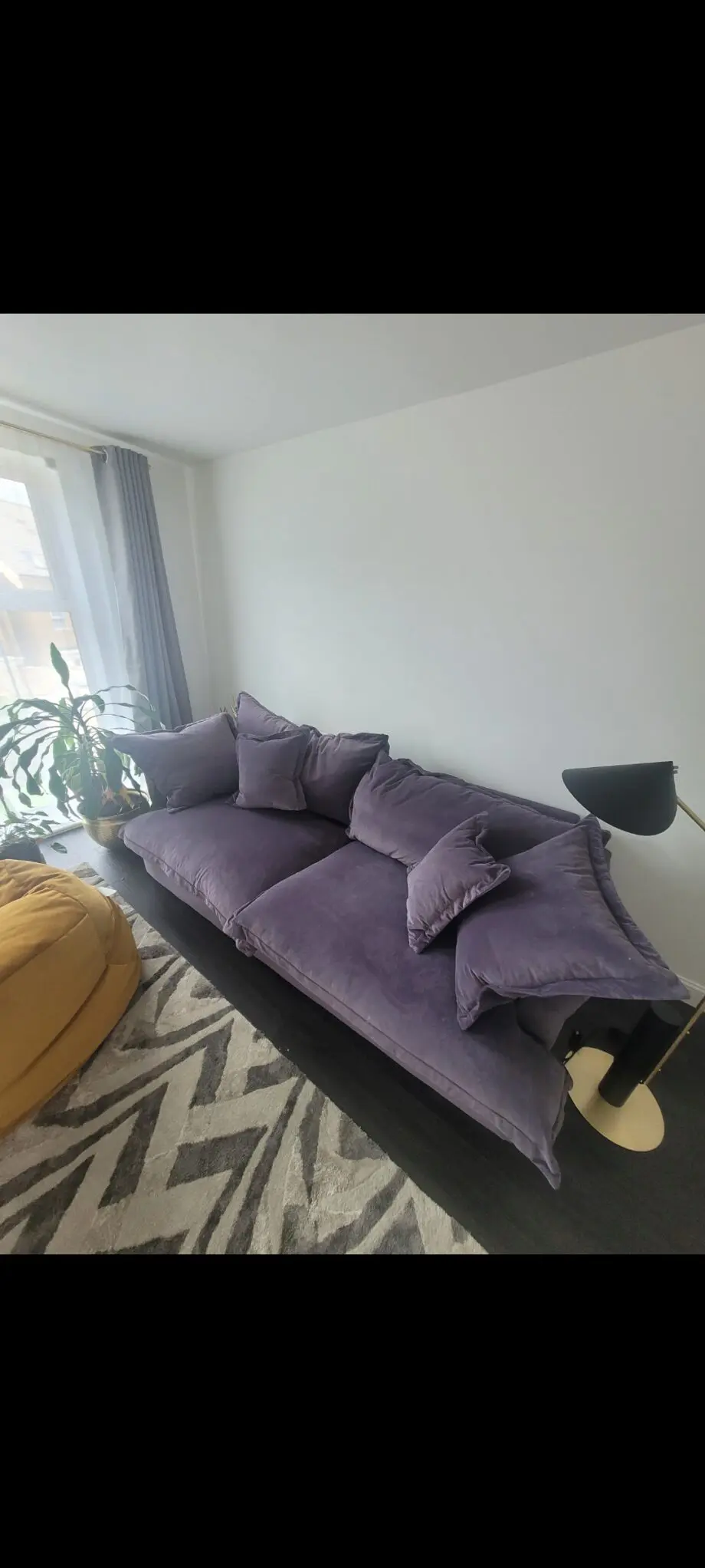 Brand New Luxurious Sofa never used velvet waterproof material super soft