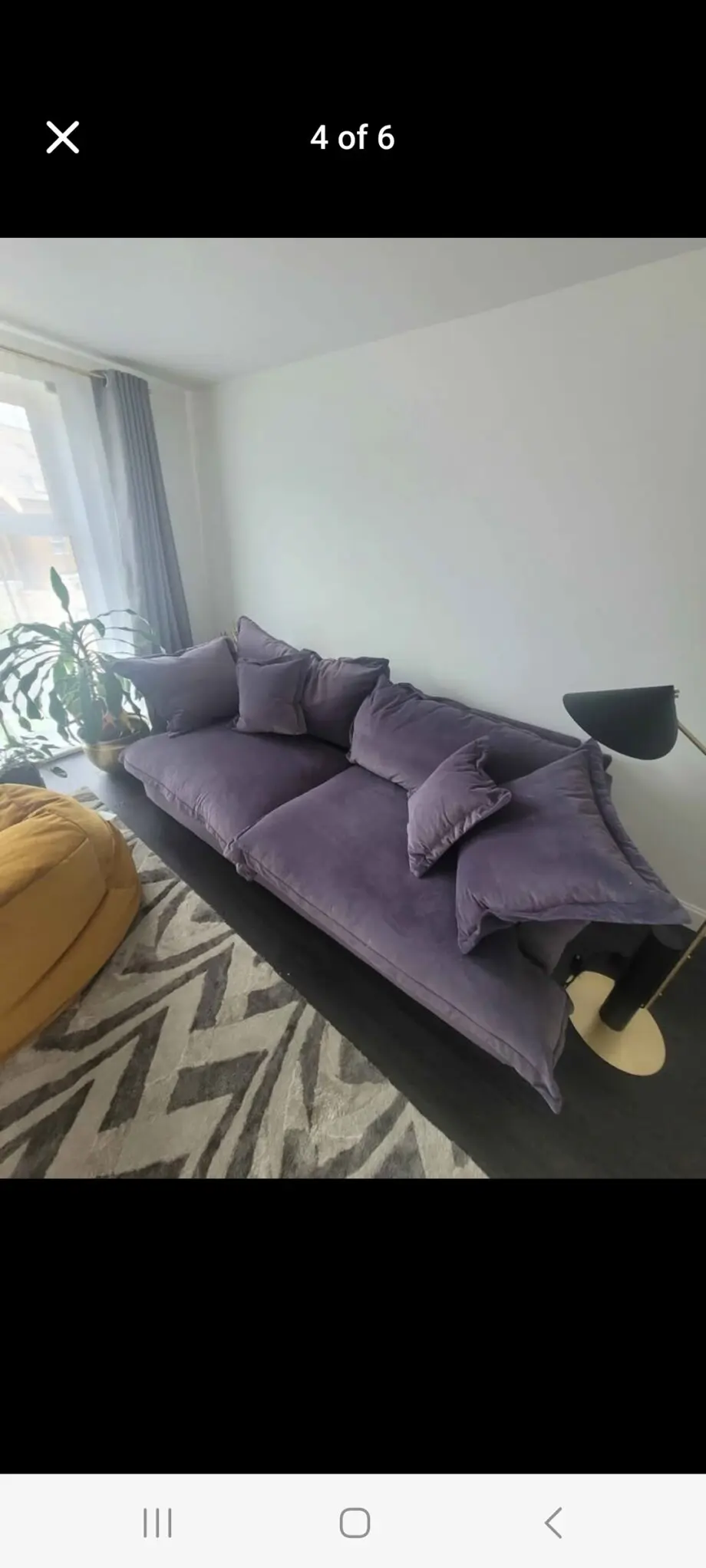 Brand New Luxurious Sofa never used velvet waterproof material super soft