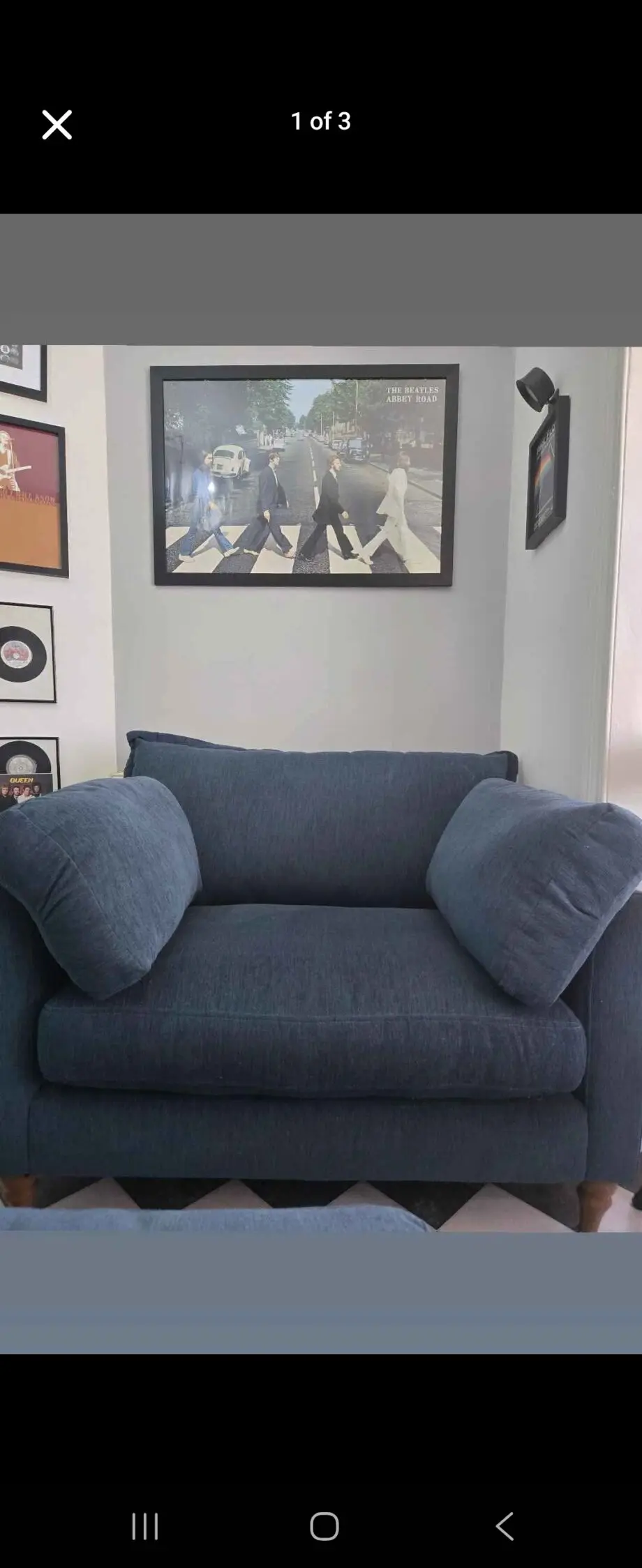 HALLATON CUDDLE SOFA AND FOOTSTOOL