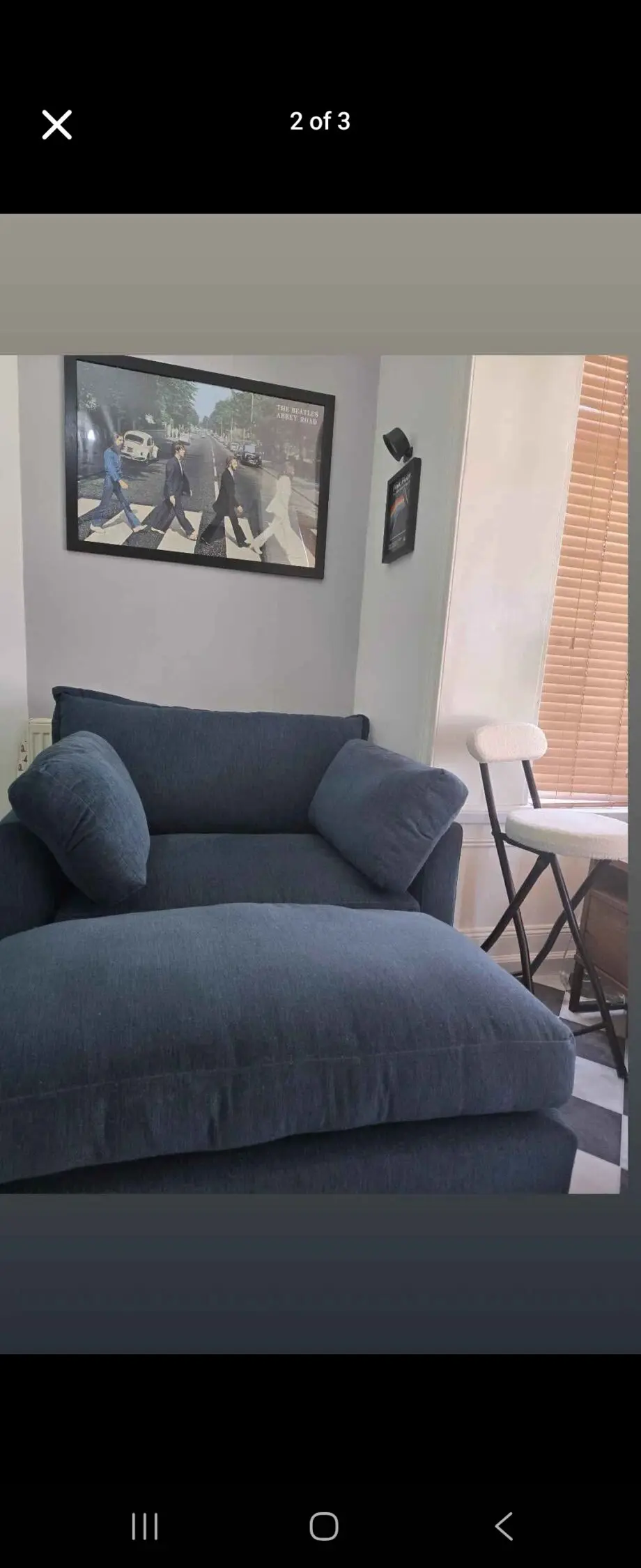 HALLATON CUDDLE SOFA AND FOOTSTOOL