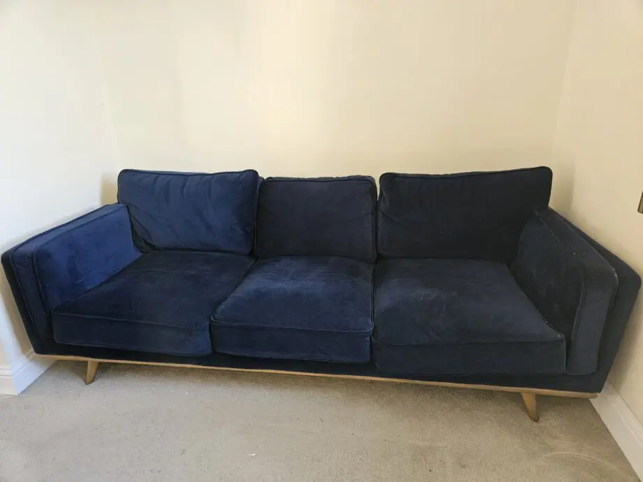 NCF Living Navy Blue 3 Seater Sofa