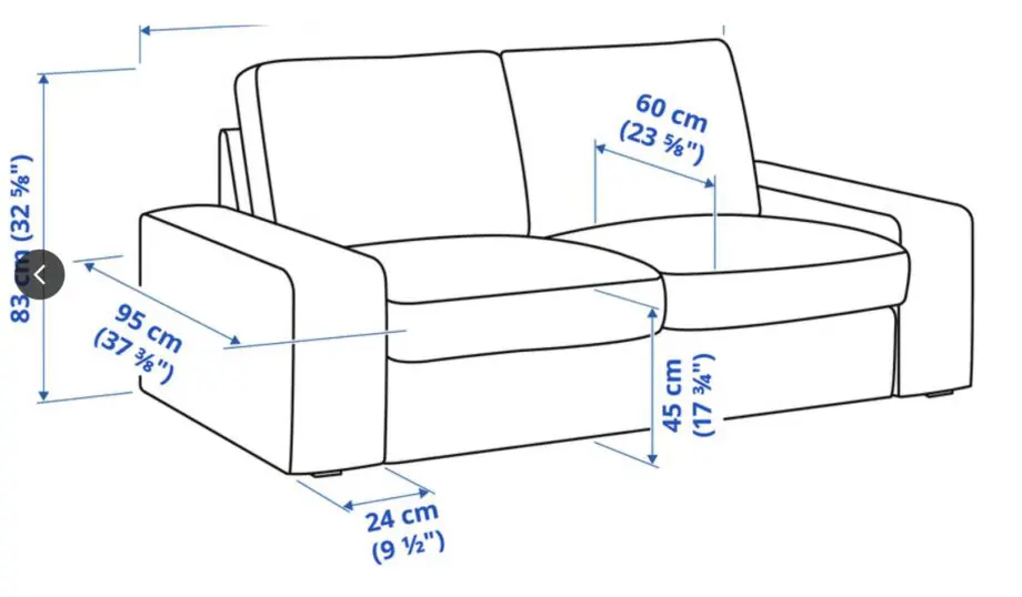 KIVIK 2-seat sofa, Tresund light beige IKEA HARDLY USED