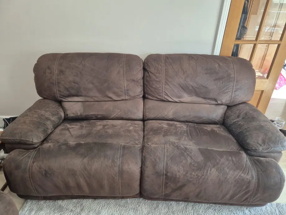 Harveys brown 3 seater & 4 seater sofas