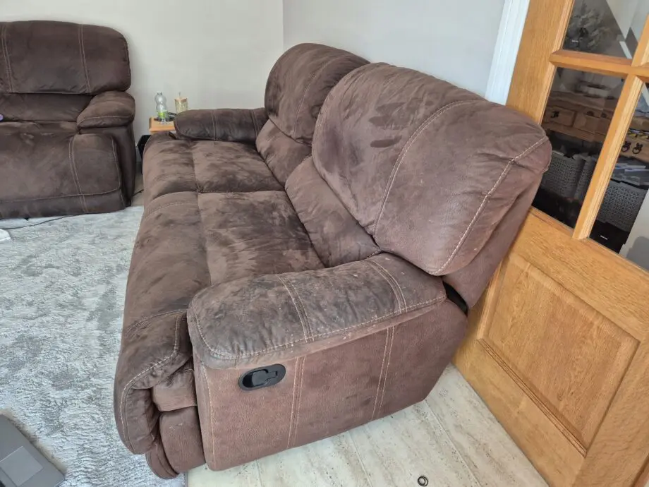 Harveys brown 3 seater & 4 seater sofas