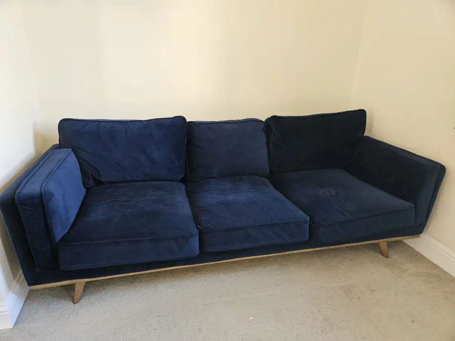 NCF Living Navy Blue 3 Seater Sofa