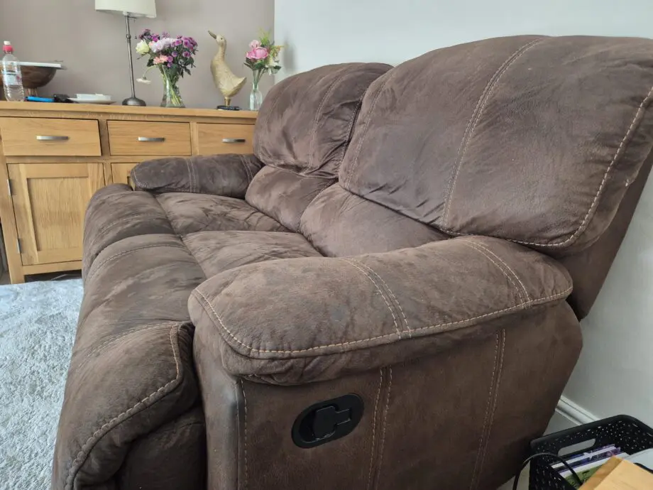 Harveys brown 3 seater & 4 seater sofas