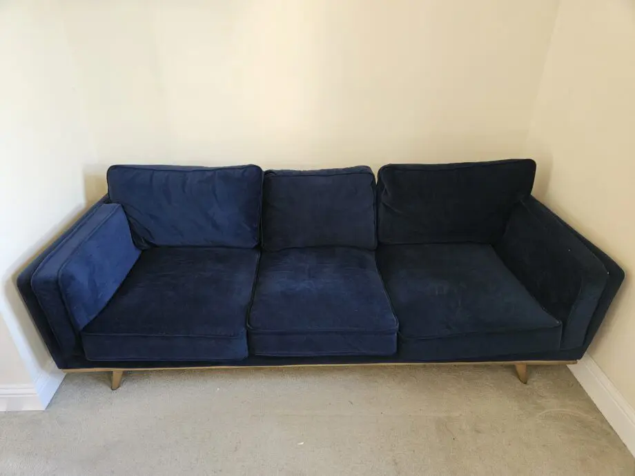 NCF Living Navy Blue 3 Seater Sofa