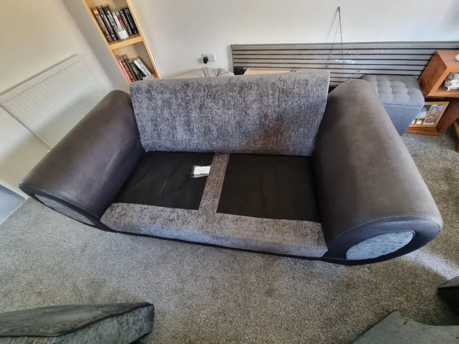 DFS Charcoal 2 Seater Sofa