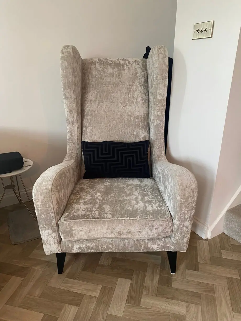 DFS Corner Sofa - 3 piece - Accent Chair and Footstall