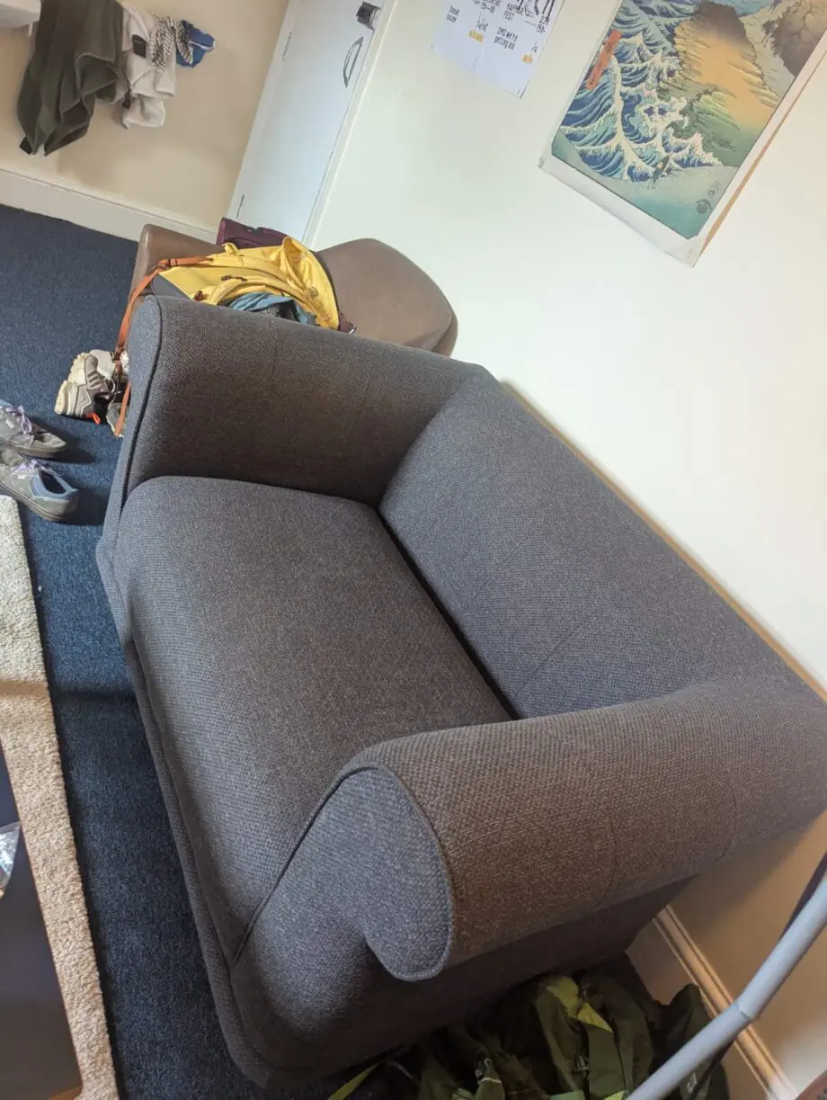 IKEA Charcoal VISKAFORS 1.5-seat armchair