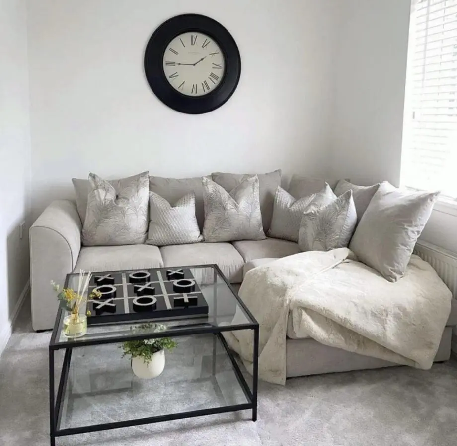 Sofaclub Corner Sofa || Cream Velvet Left & Right Hand Facing Available