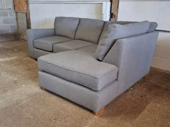 Next Grey Corner Sofa With High Back Cushions For Sale / Left & Right Hand Sofa