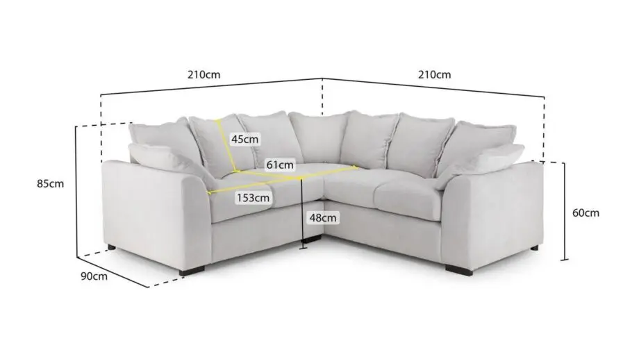 Double Corner Sofa || Dual Arm 5x Seater Sofa For Sale