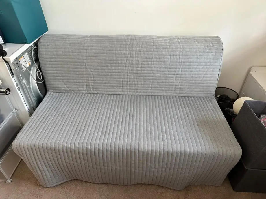 2-Seat Sofa Bed – Light Grey