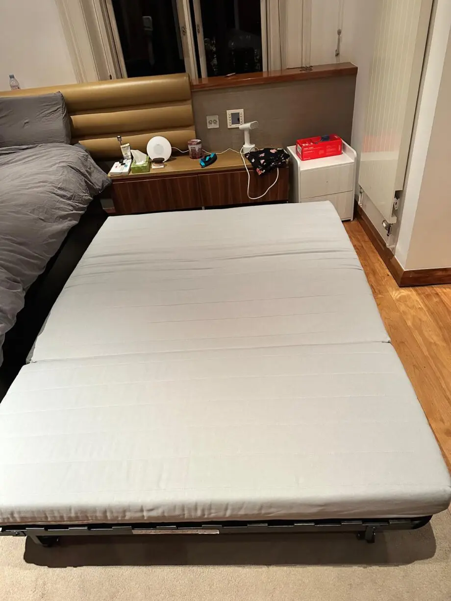 2-Seat Sofa Bed – Light Grey