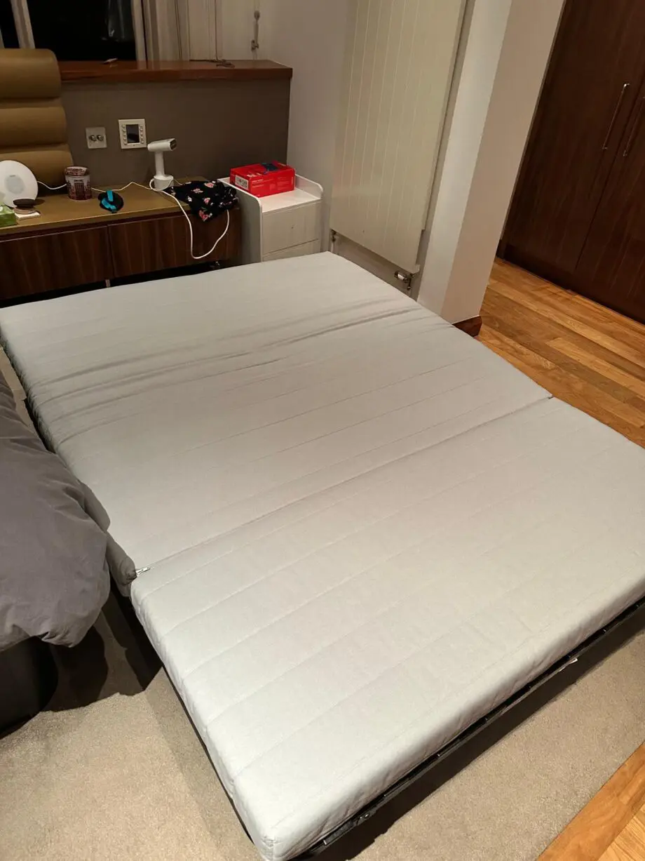2-Seat Sofa Bed – Light Grey
