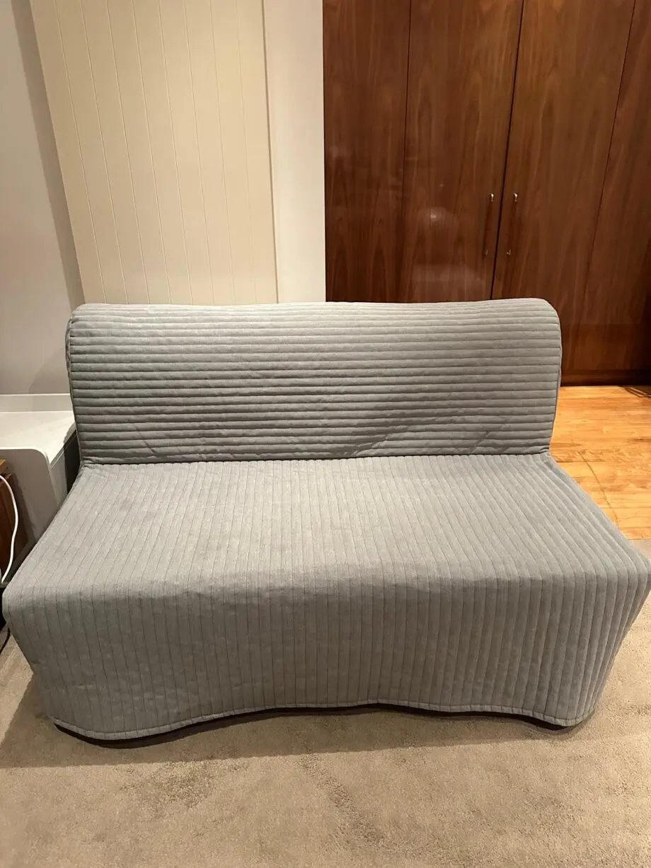 2-Seat Sofa Bed – Light Grey