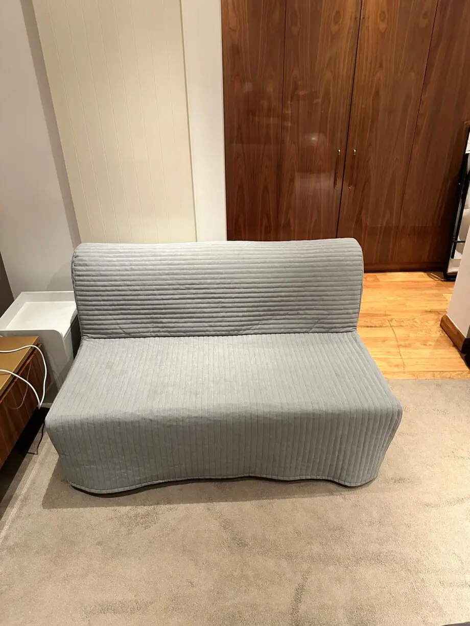 2-Seat Sofa Bed – Light Grey