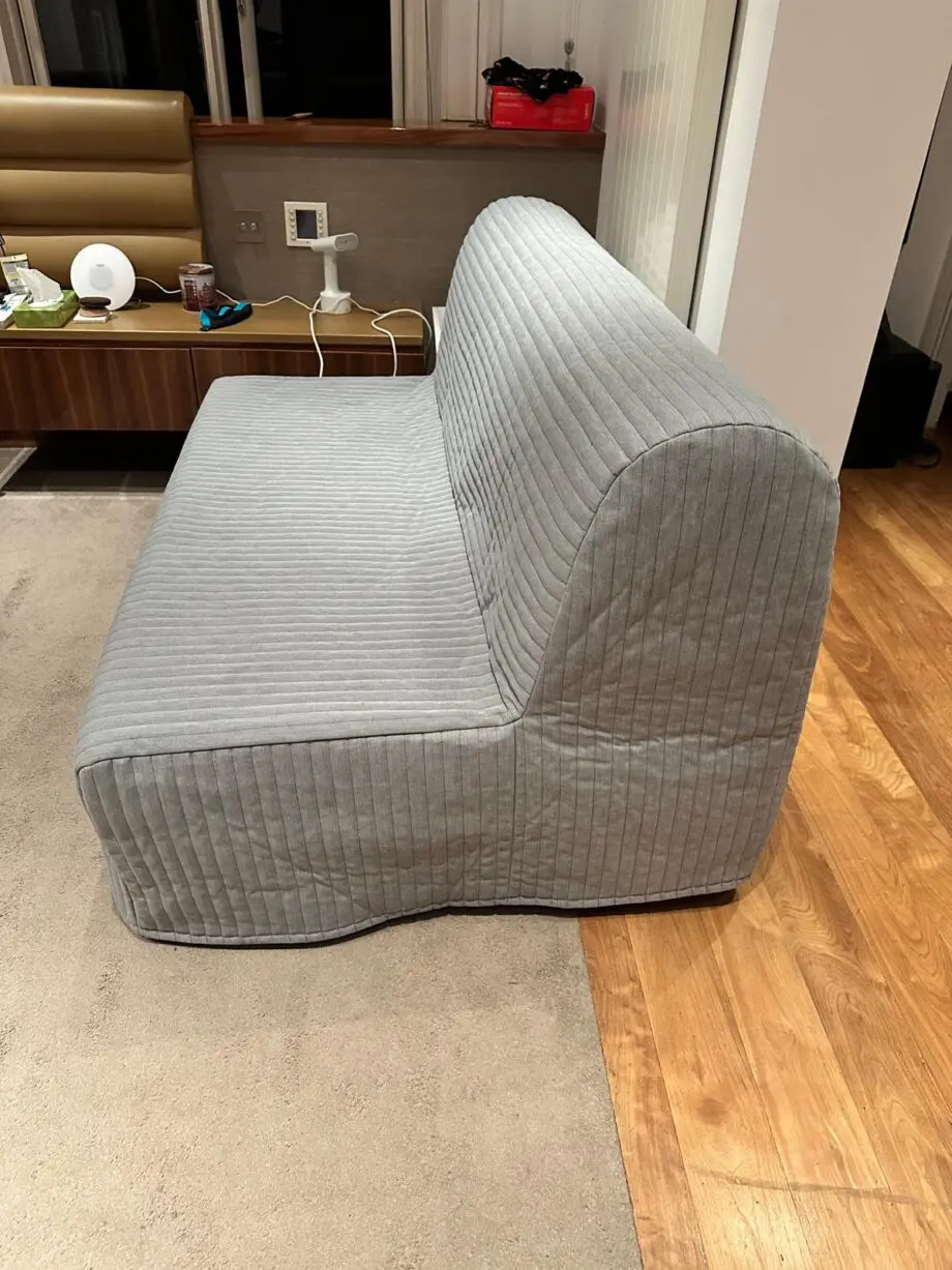 2-Seat Sofa Bed – Light Grey