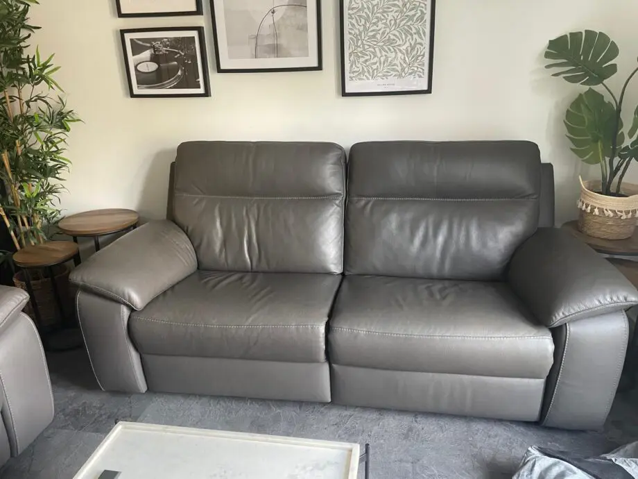 Nicoletti Pepino 3 Seater Leather Power Recliner Sofa