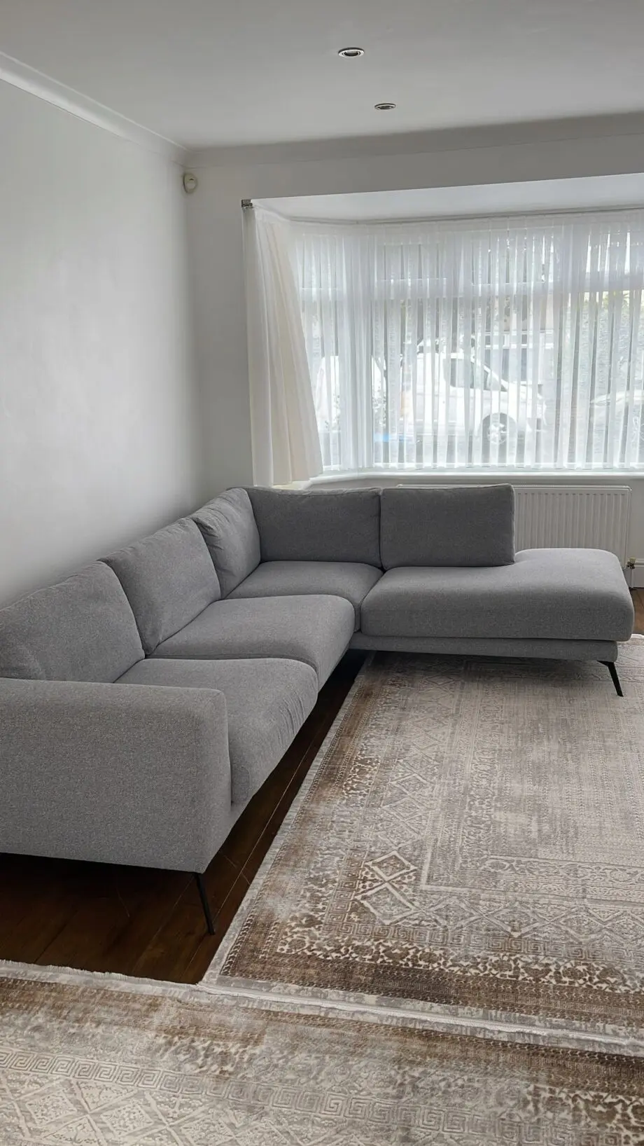 DFS Lexia Grey Corner Sofa