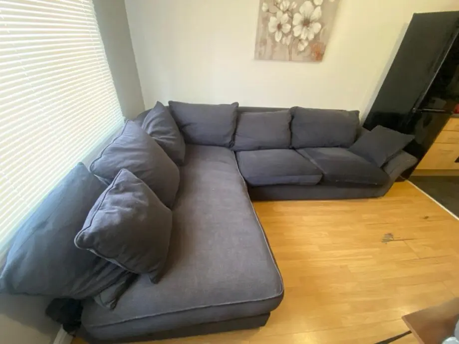 Dark blue Large corner sofa for sale- 5 seater