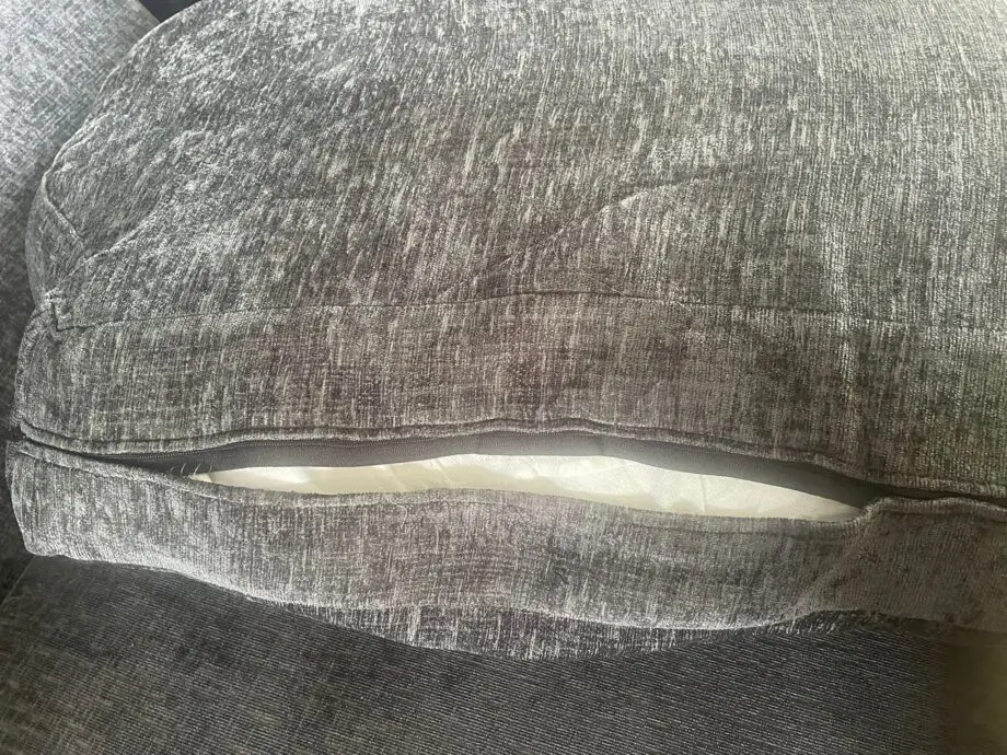 DFS grey and black 2 and 3 seater sofa