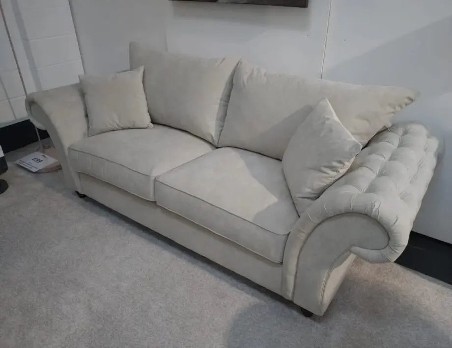 Windsor Chesterfield Sofa Set || Cream Colour Free Home Delivery