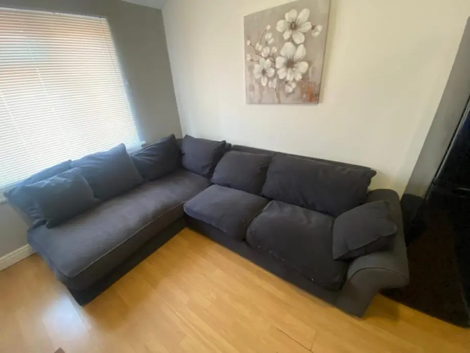 Dark blue Large corner sofa for sale- 5 seater