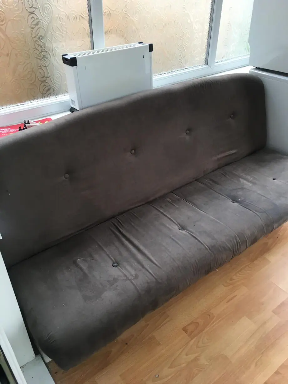 Sofa folds out into a double bed