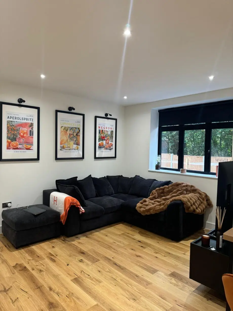 Black Clapham Sofa club sofa