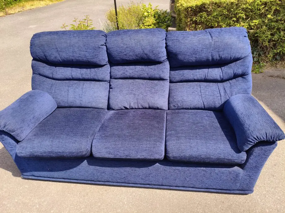 G Plan Blue 3 Seat Sofa