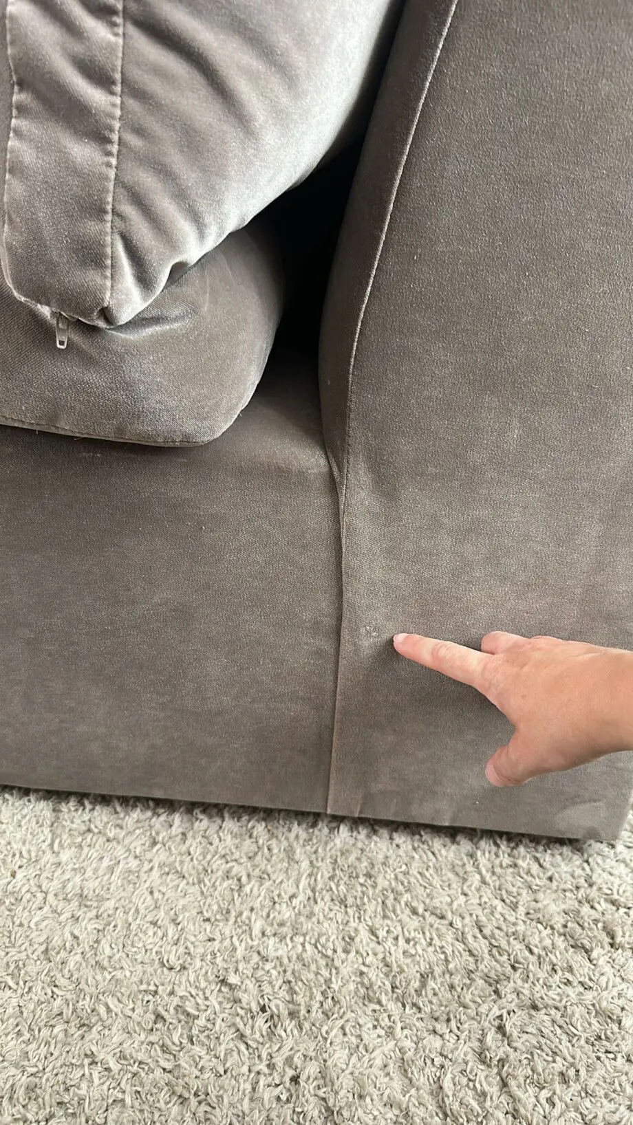 Loaf Modular Sofa - Clever Velvet – Feather Filled – Includes matching footstool