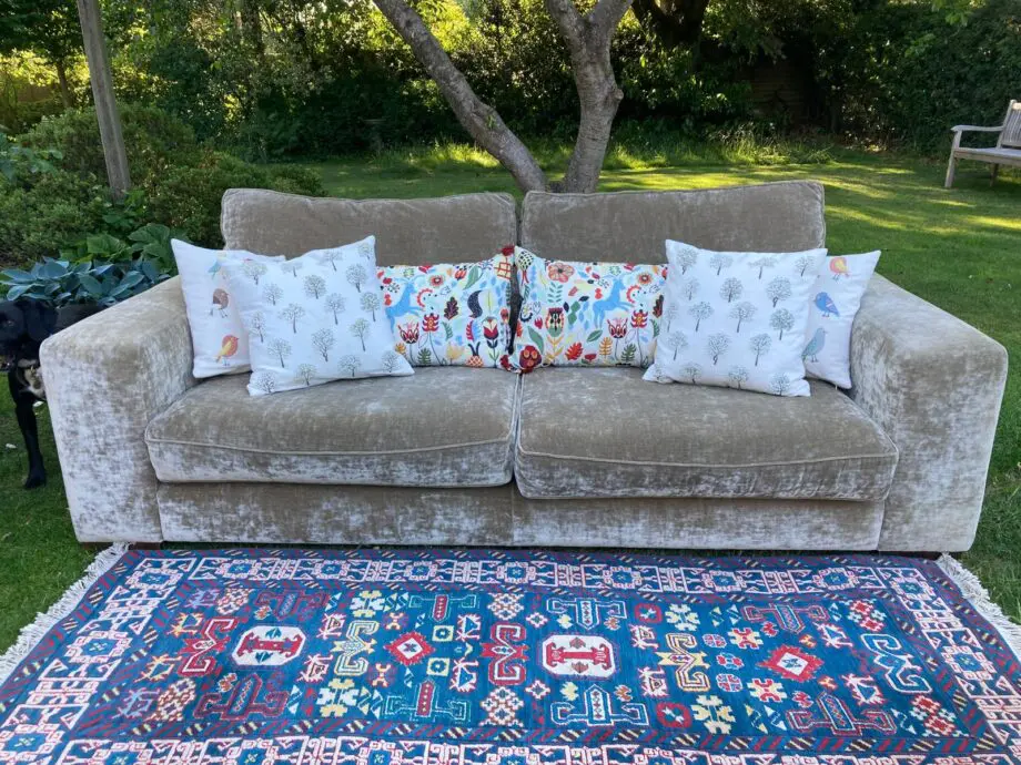 Large sofa grey/green