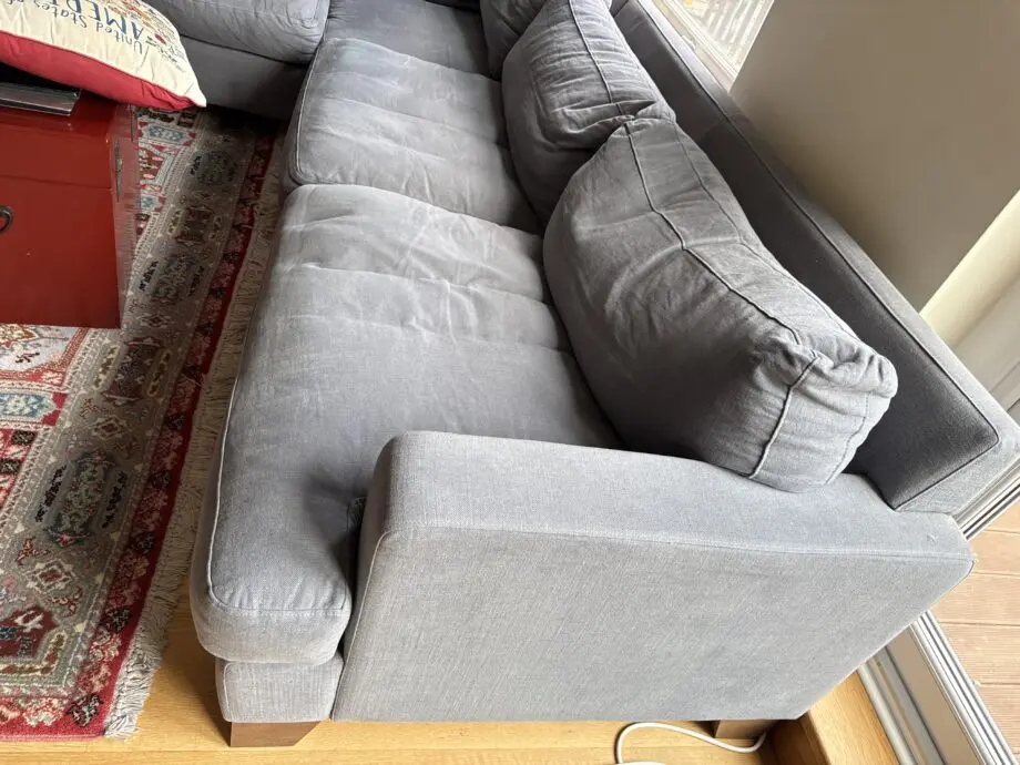 Sofa.com blue corner sofa