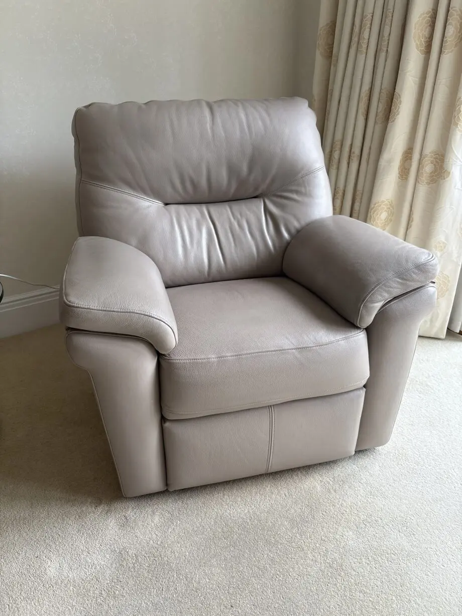John Lewis three piece leather sofa set