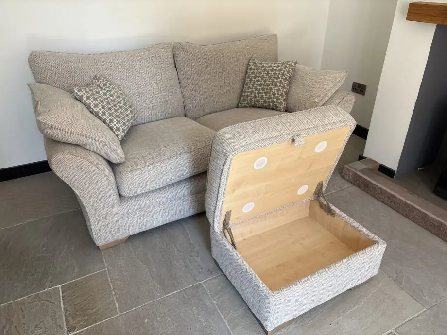Beige/oatmeal two seater sofa bought from Arighi Bianchi Macclesfield.