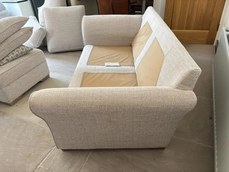Beige/oatmeal two seater sofa bought from Arighi Bianchi Macclesfield.