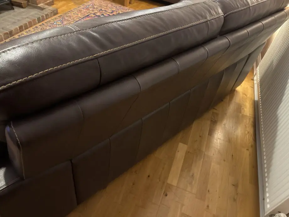 Dark Brown Leather settee